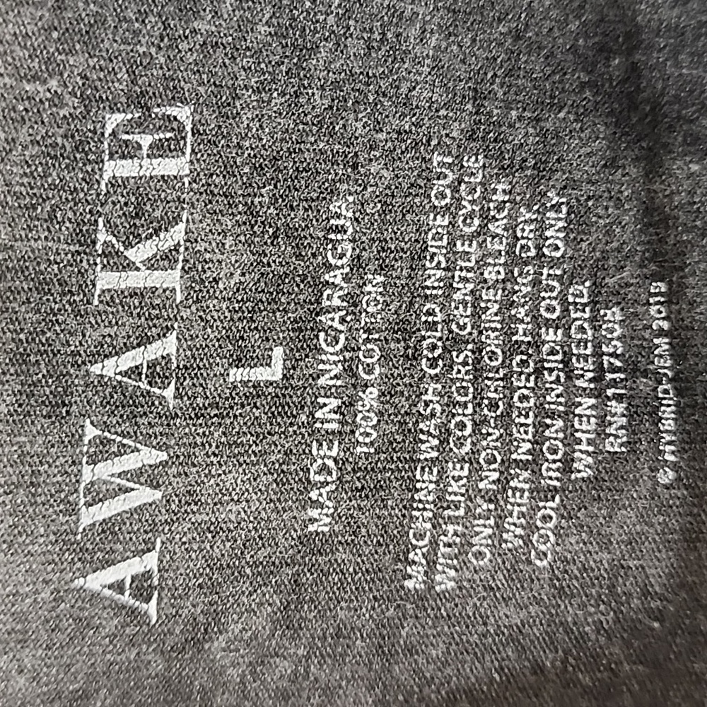 Awake Charcoal NYC Graphic Women's Tee Size L - Picture 2 of 5